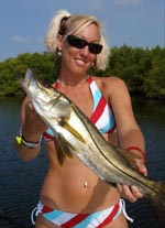 female angler