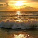 sunset-ocean-wave-break